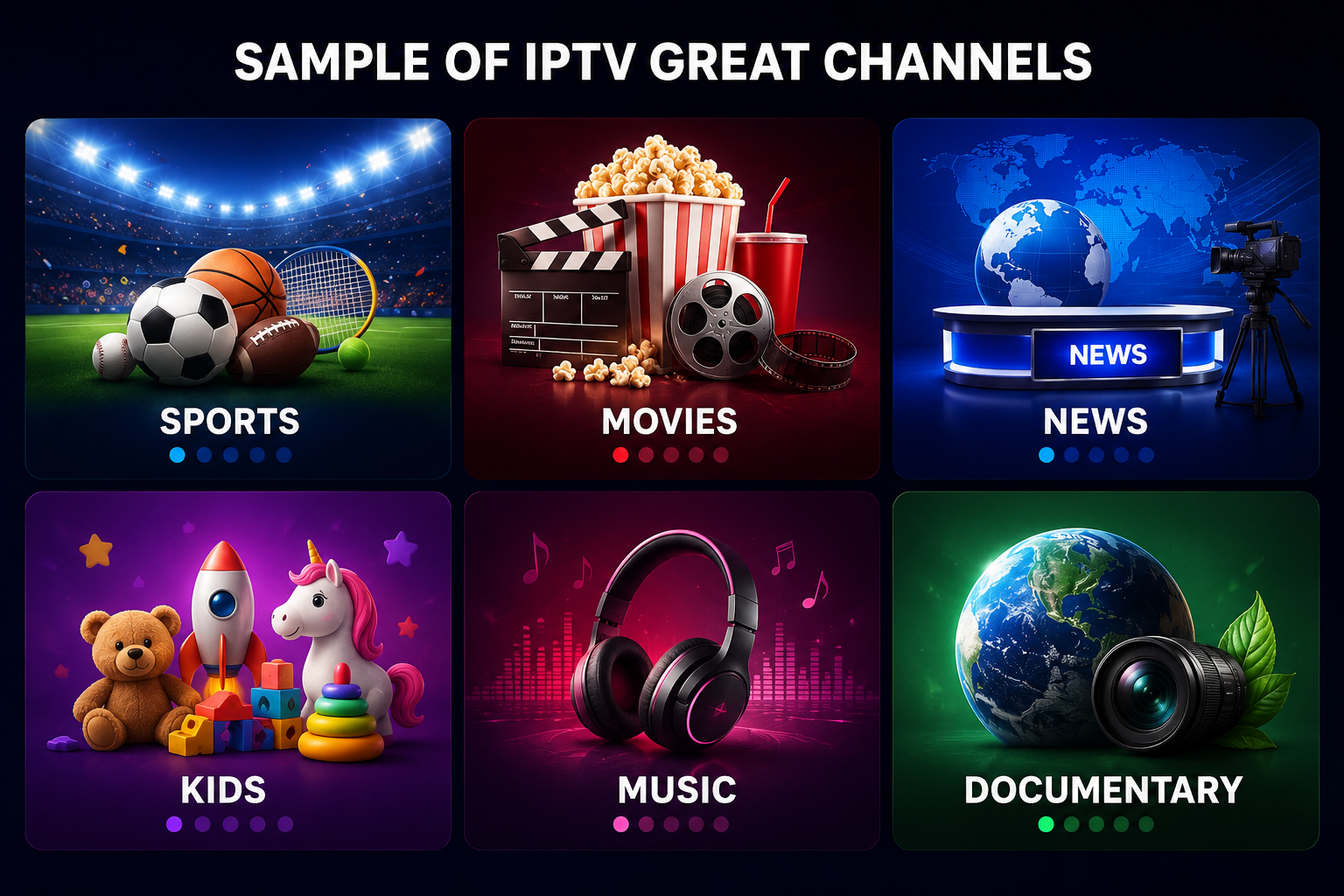 IPTV Great channel list preview